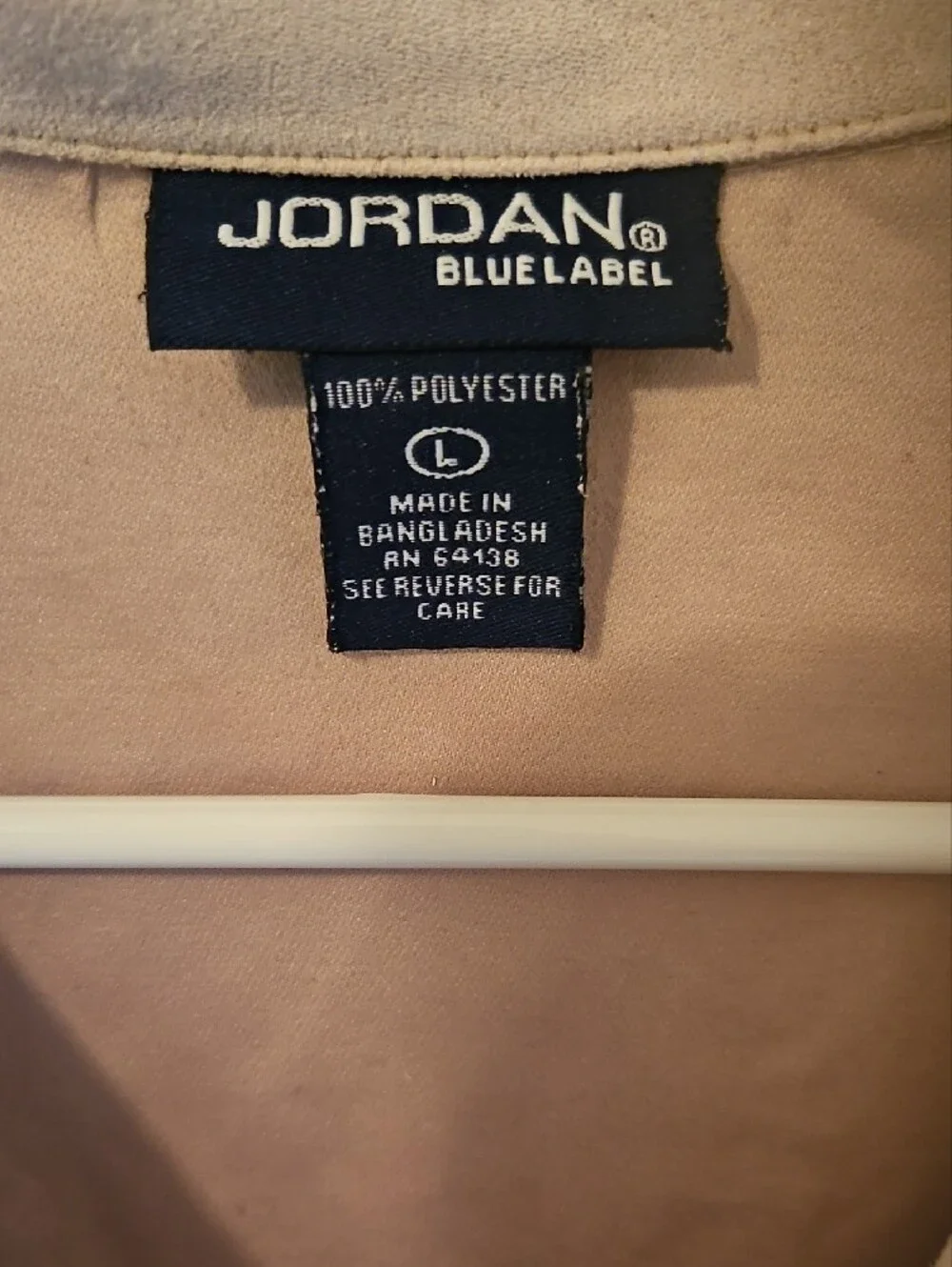 Jordan L Relaxed Velvet Feel Button-Up Shirt in Light Beige